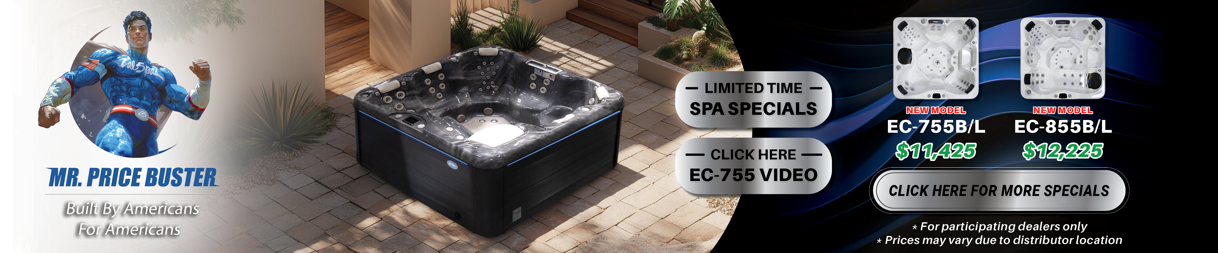 Calspas hot tub being used in a family setting - Milldale